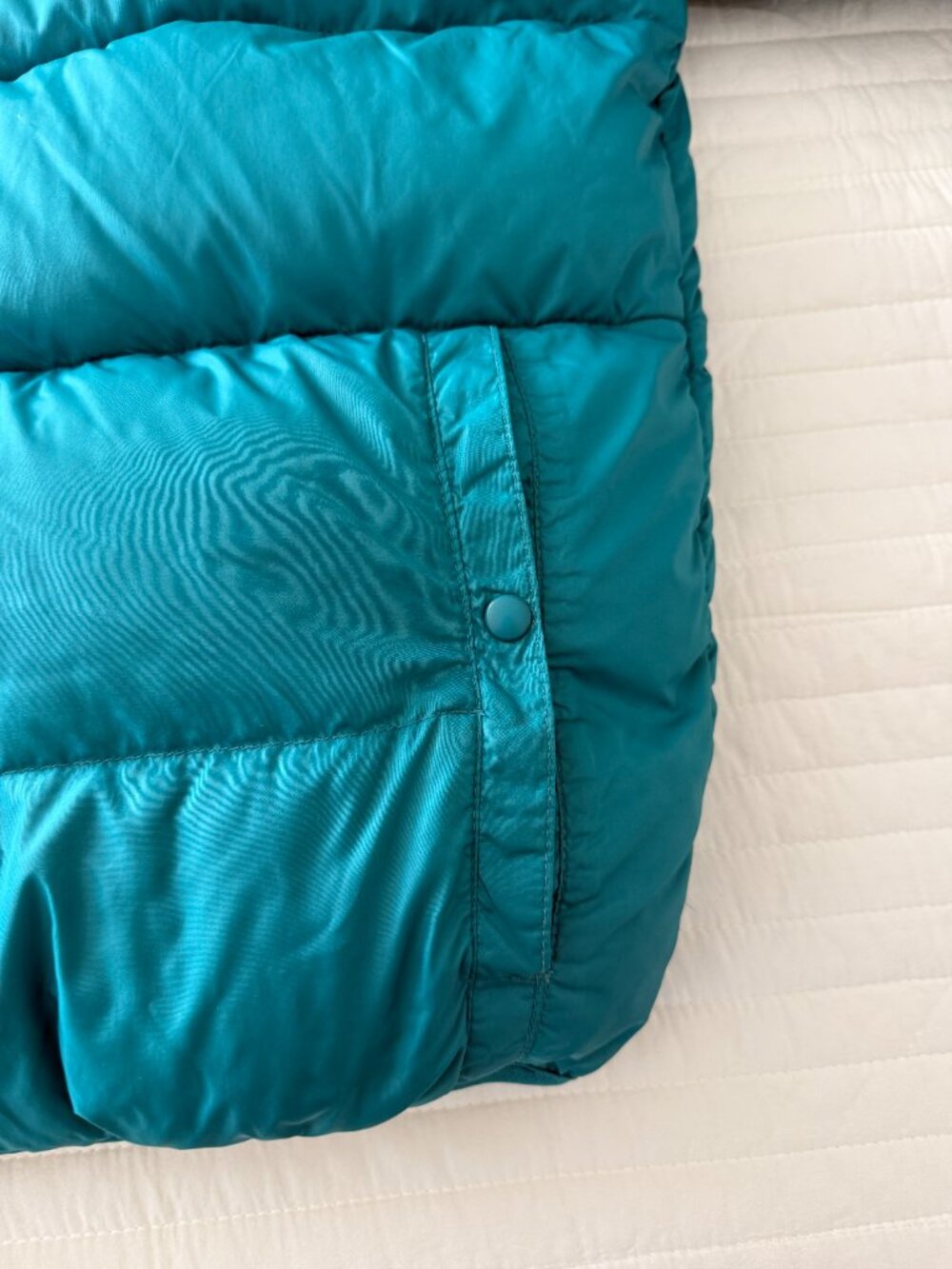Vintage Eddie Bauer Good Down Puffer Jacket Teal M - Picture 3 of 12